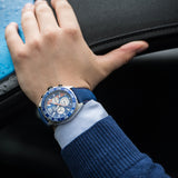 Tag Heuer Formula 1 Gulf Edition Blue Dial Blue Leather Strap Watch for Men - CAZ101N.FC8243 Buy Now By Tag Heuer