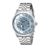 Fossil Townsman Automatic Skeleton Blue Dial Silver Steel Strap Watch for Men - ME3073 Buy Now By Fossil