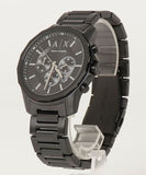 Armani Exchange Banks Chronograph Black Dial Black Steel Strap Watch For Men - AX1722 Buy Now By Armani Exchange