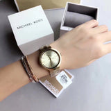 Michael Kors Garner Quartz Gold Dial Gold Steel Strap Watch For Women - MK6408 Buy Now By Michael Kors