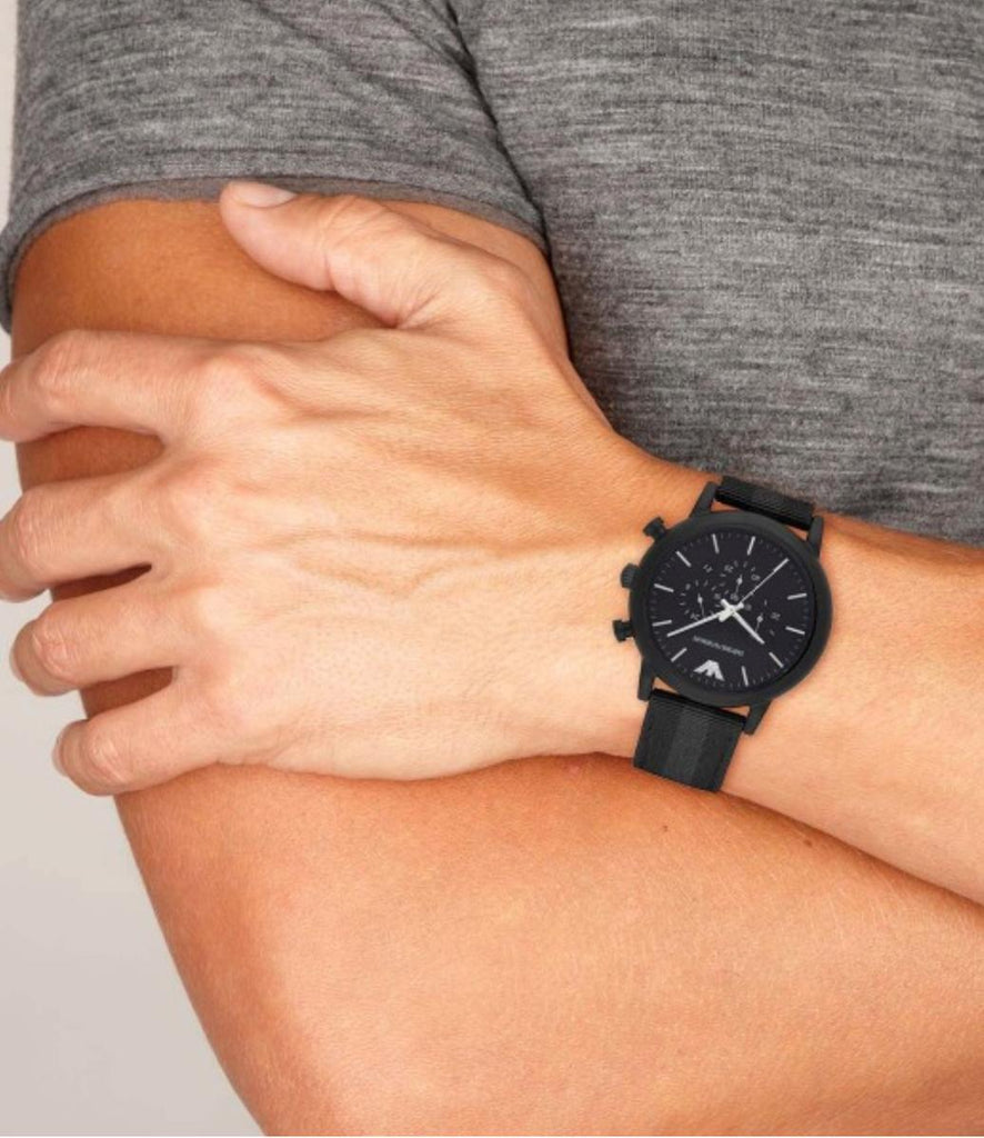 Emporio Armani Luigi Chronograph Quartz Black Dial Two Tone Nylon Strap Watch For Men - AR1948 Buy Now By Emporio Armani