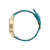 Marc Jacobs Baby Dave Gold Dial Blue Leather Strap Watch for Women - MBM1263 Buy Now By Marc Jacobs
