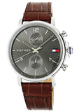Tommy Hilfiger Daniel Grey Dial Brown Leather Strap Watch for Men - 1710416 Buy Now By Tommy Hilfiger