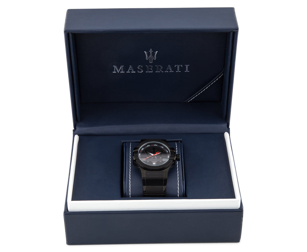 Maserati Potenza 42mm Black Analog Dial Black Strap Watch For Men - R8853108003 Buy Now By Maserati