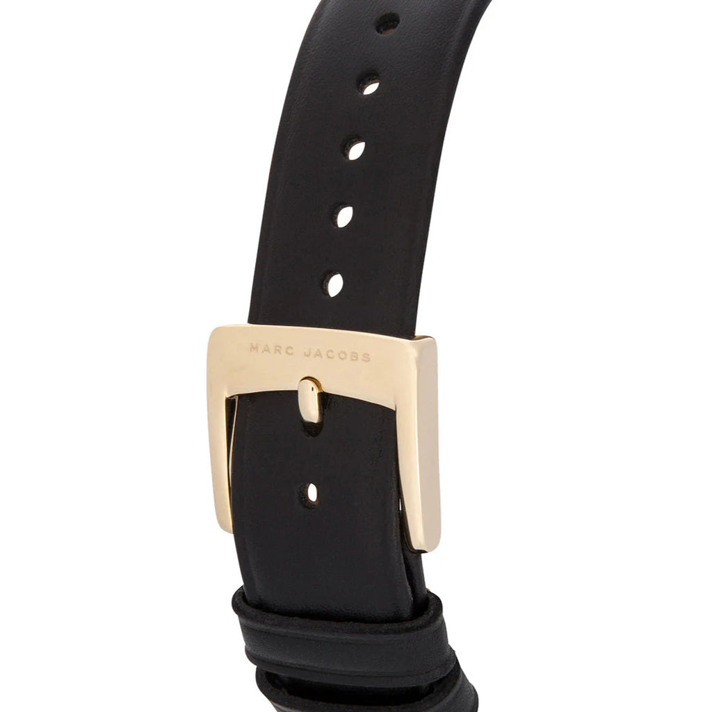 Marc Jacobs Vic Black Dial Black Leather Strap Watch for Women - MJ1522 Buy Now By Marc Jacobs