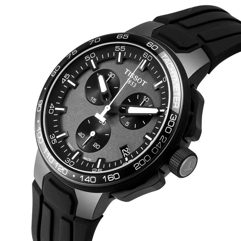 Tissot T Race Cycling Chronograph Black Dial Black Rubber Strap Watch For Men - T111.417.37.441.03 Buy Now By Tissot