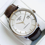 Tissot Luxury Powermatic 80 Silver Dial Brown Leather Strap Watch For Men - T086.407.16.031.00 Buy Now By Tissot