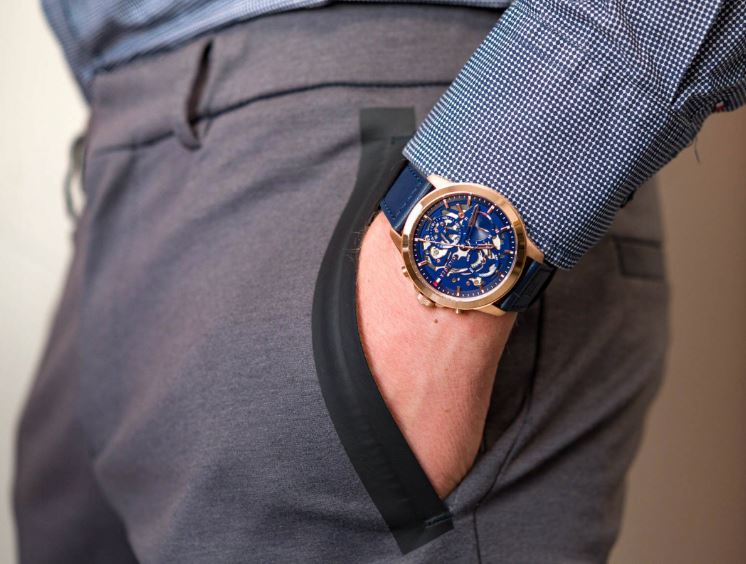 Tommy Hilfiger Henry Chronograph Quartz Blue Dial Blue Leather Strap Watch For Men - 1710475 Buy Now By Tommy Hilfiger