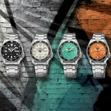 Seiko 5 Sports SKX Automatic Cream Dial Silver Steel Strap Watch For Men - SRPK31K1 Buy Now By Seiko