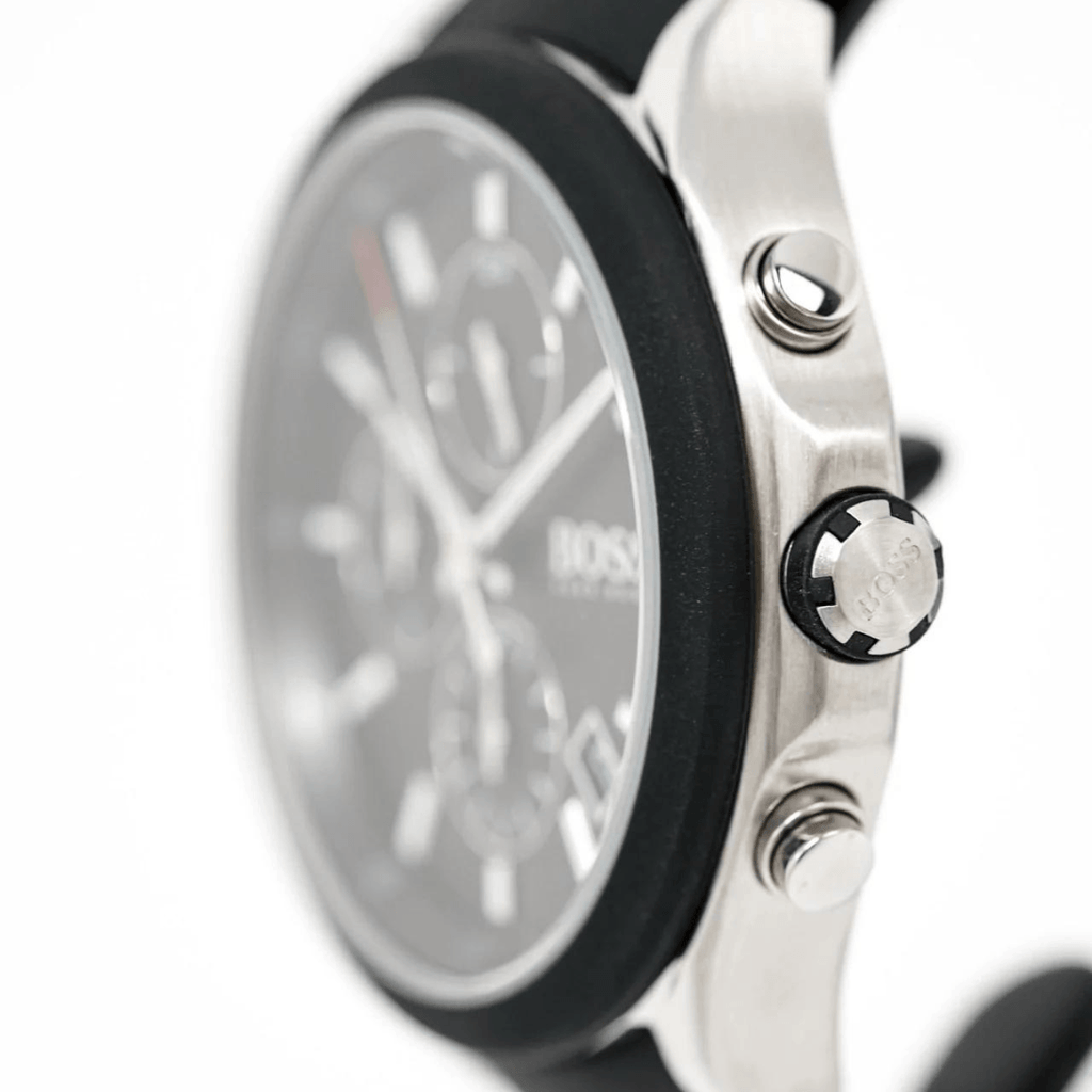 Hugo Boss Velocity Black Dial Black Leather Strap Watch for Men - 1513716 Buy Now By Hugo Boss