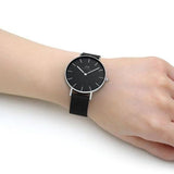 Daniel Wellington Petite Ashfield Black Dial Black Mesh Strap Watch For Women - DW00100308 Buy Now By Daniel Wellington