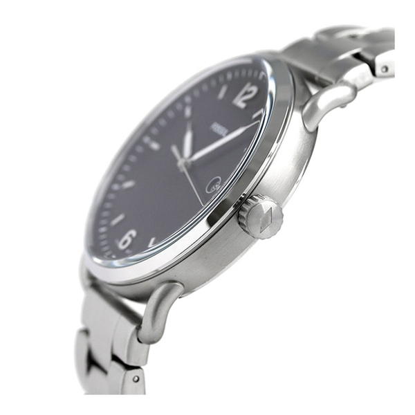 Fossil The Commuter Black Dial Silver Steel Strap Watch for Men - FS5391 Buy Now By Fossil