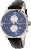 Hugo Boss Jet Blue Dial Black Leather Strap Watch for Men - 1513283 Buy Now By Hugo Boss