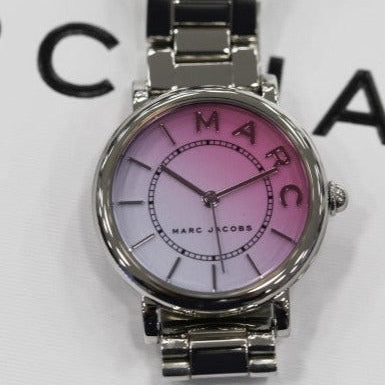 Marc Jacobs Roxy Pink Dial Silver Steel Strap Watch for Women - MJ3554 Buy Now By Marc Jacobs