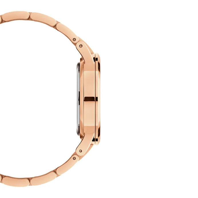 Daniel Wellington Iconic Link White Dial Rose Gold Steel Strap Watch For Women - DW00100209 Buy Now By Daniel Wellington