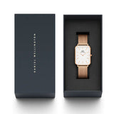 Daniel Wellington Quadro Pressed Melrose White Dial Rose Gold Mesh Strap Watch For Women - DW00100465 Buy Now By Daniel Wellington