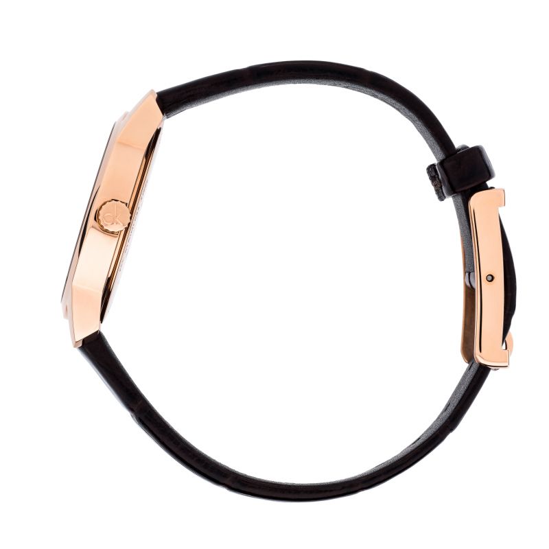 Calvin Klein City White Mother of Pearl Dial Brown Leather Strap Watch for Women - K2G23620 Buy Now By Calvin Klein