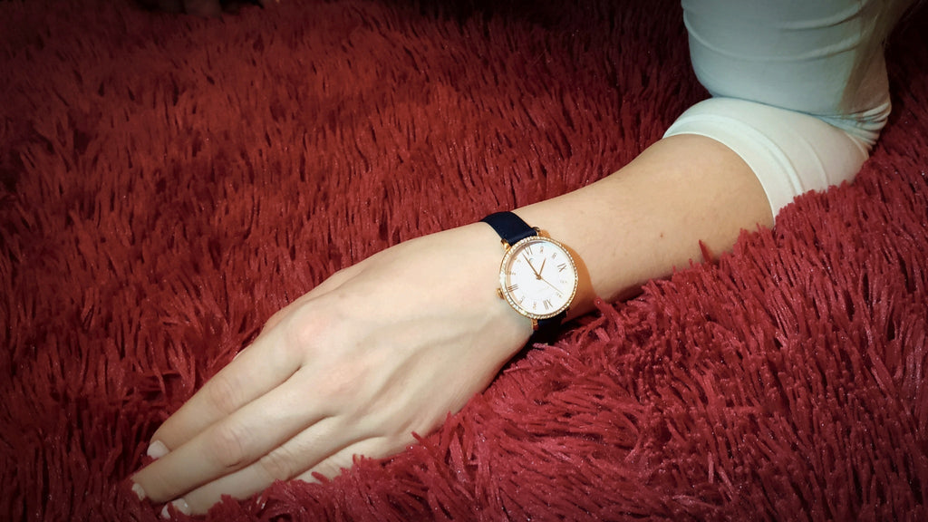 Fossil Jacqueline White Dial Blue Leather Strap Watch for Women - ES4291 Buy Now By Fossil