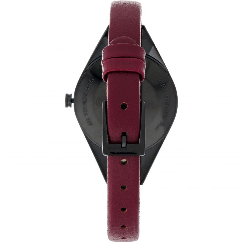 Calvin Klein Rebel Red Black Dial Red Leather Strap Watch for Women - K8P237U1 Buy Now By Calvin Klein