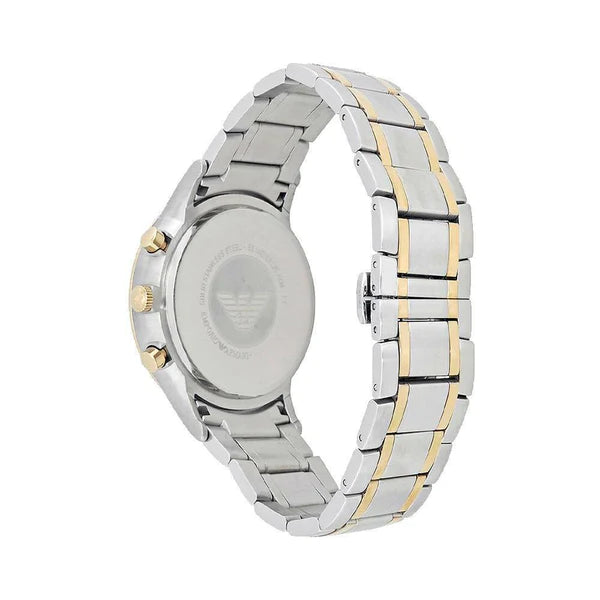 Emporio Armani Renato Chronograph Quartz Silver Dial Two Tone Steel Strap Watch For Men - AR11076 Buy Now By Emporio Armani