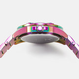 Guess Phoenix Chronograph Crystals Silver Dial Pink Steel Strap Watch For Women - GW0104L4 Buy Now By Guess