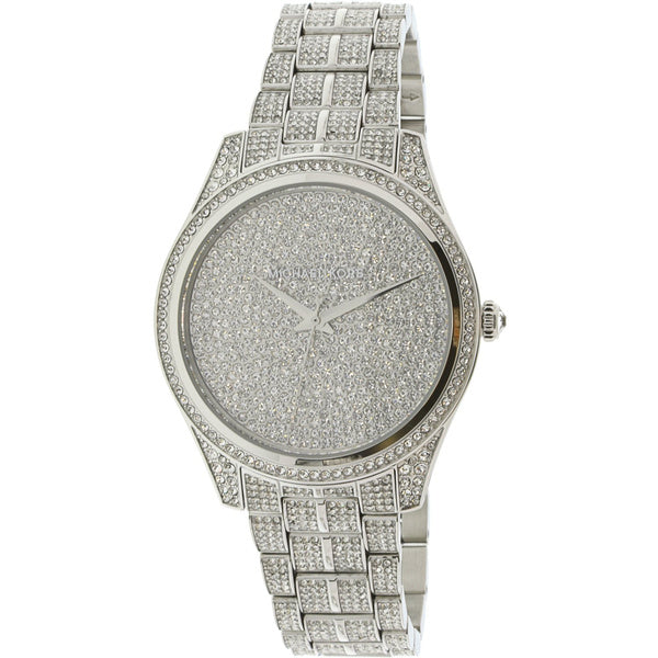 Michael Kors Lauryn Analog Crystals Silver Dial Silver Steel Strap Watch For Women - MK3717 Buy Now By Michael Kors
