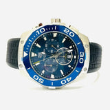 Tag Heuer Aquaracer Chronograph Blue Dial Black Rubber Strap Watch for Men - CAY111B.FT6041 Buy Now By Tag Heuer