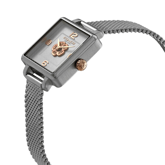 Coach Cass White Dial Silver Mesh Bracelet Watch for Women - 14503697 Buy Now By Coach