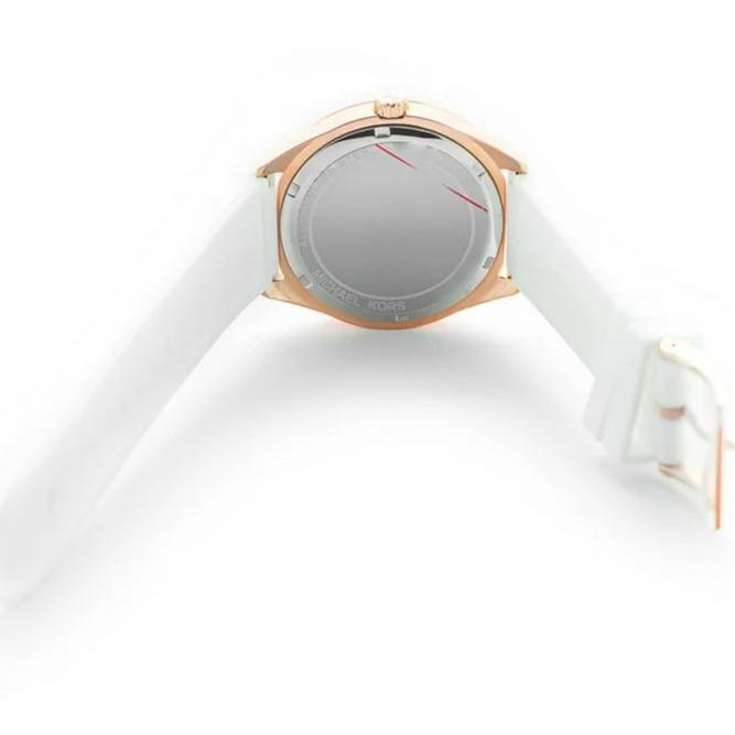 Michael Kors Oversized Sport Quartz White Dial White Rubber Strap Watch For Women - MK6945 Buy Now By Michael Kors