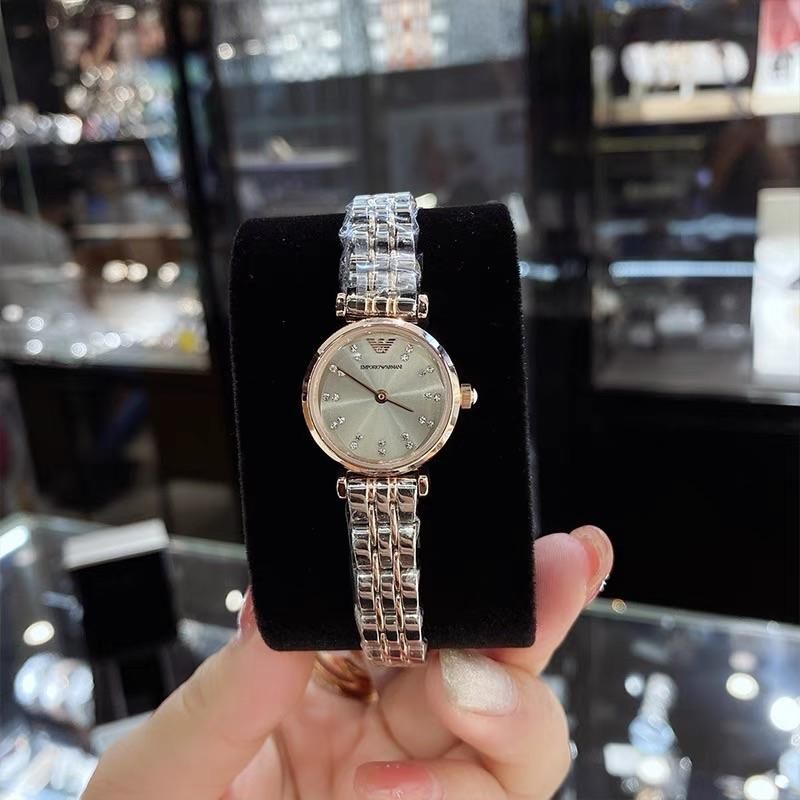 Emporio Armani Gianni T Bar Grey Dial Two Tone Steel Strap Watch For Women - AR1841 Buy Now By Emporio Armani