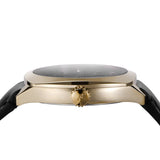 Gucci GG2570 Black Dial Black Leather Strap Watch For Men - YA142310 Buy Now By Gucci