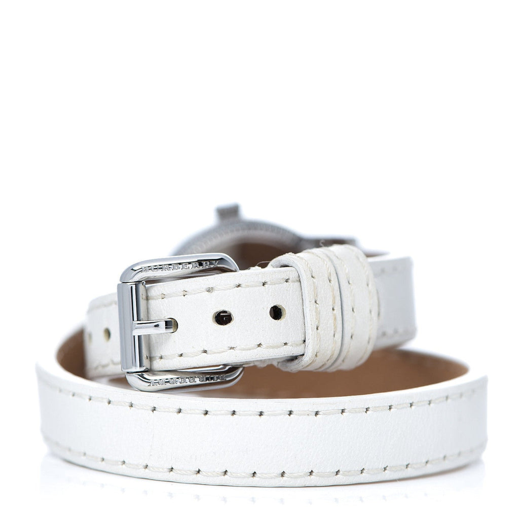 Burberry Utilitarian White Dial White Leather Strap Watch for Women - BU7846 Buy Now By Burberry