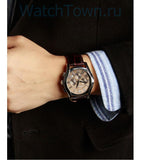 Emporio Armani Valente Chronograph Brown Dial Brown Leather Strap Watch For Men - AR0671 Buy Now By Emporio Armani