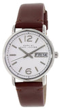 Marc Jacobs Fergus White Dial Brown Leather Strap Watch for Women - MBM8649 Buy Now By Marc Jacobs