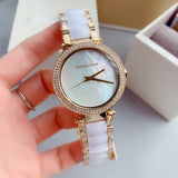 Michael Kors Parker Mother of Pearl Dial Two Tone Steel Strap Watch for Women - MK6400 Buy Now By Michael Kors
