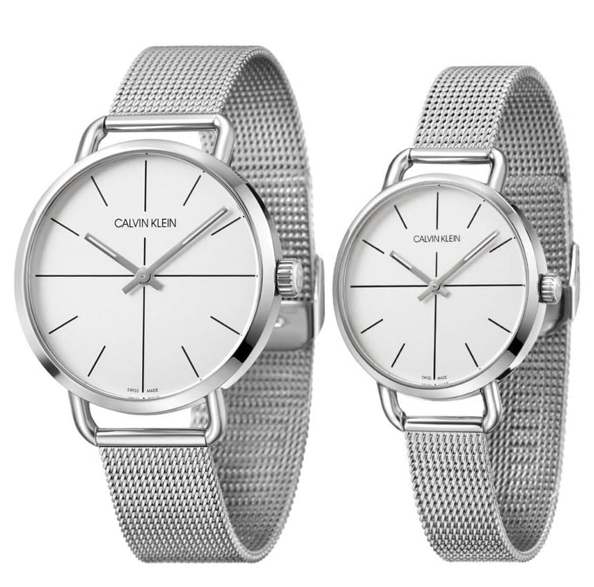 Calvin Klein Even White Dial Silver Mesh Bracelet Watch for Women - K7B23126 Buy Now By Calvin Klein