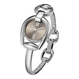 Gucci Horsebit Collection Quartz Brown Dial Silver Steel Strap Watch For Women - YA139501 Buy Now By Gucci
