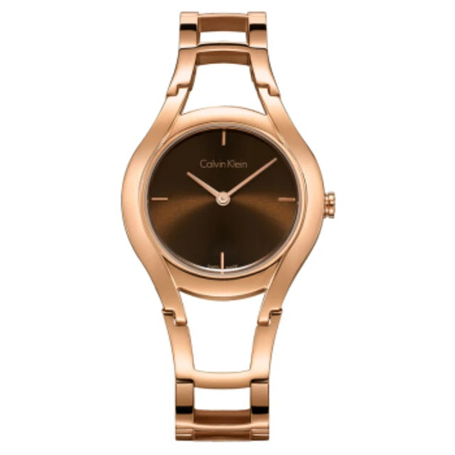 Calvin Klein Class Brown Dial Rose Gold Steel Strap Watch for Women - K6R2362K Buy Now By Calvin Klein