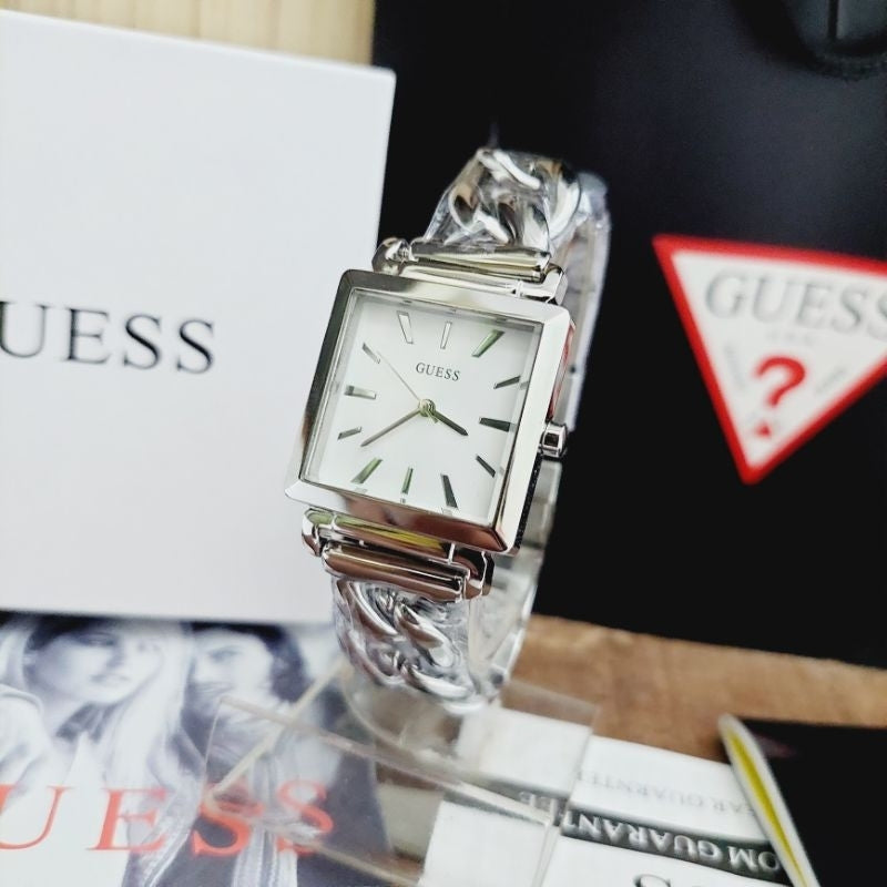 Guess Vanity Silver Dial Silver Steel Strap Watch for Women - W1029L1 Buy Now By Guess