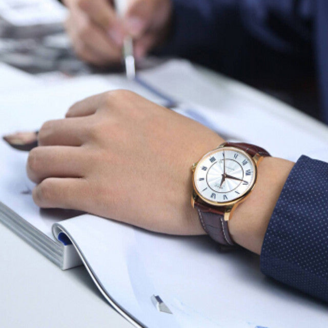 Mido Baroncelli III Automatic Silver Dial Brown Leather Strap Watch For Men - M8600.2.21.8 Buy Now By Mido