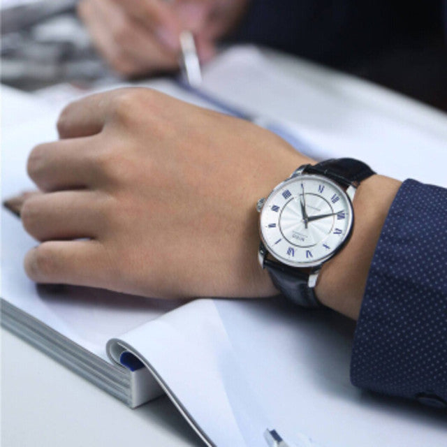 Mido Baroncelli III Automatic Silver Dial Black Leather Strap Watch For Women - M7600.4.21.4 Buy Now By Mido