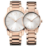 Calvin Klein City White Dial Rose Gold Steel Strap Watch for Men - K2G21646 Buy Now By Calvin Klein