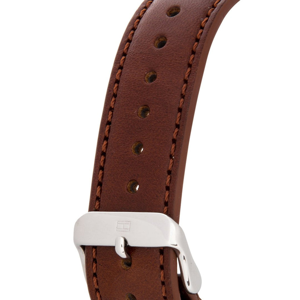 Tommy Hilfiger Deacon White Dial Brown Leather Strap Watch for Men - 1791550 Buy Now By Tommy Hilfiger