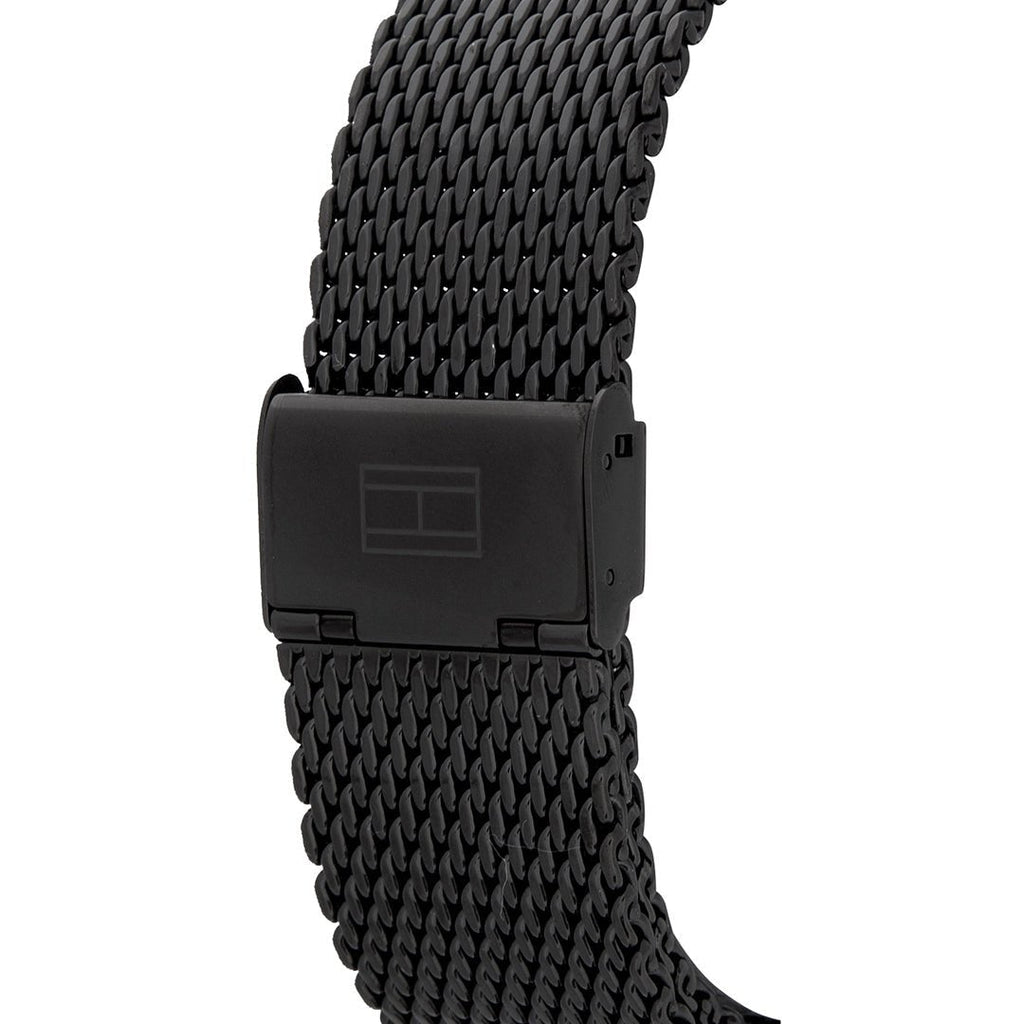 Tommy Hilfiger Deacon Analog Black Dial Black Mesh Bracelet Watch for Men - 1791547 Buy Now By Tommy Hilfiger