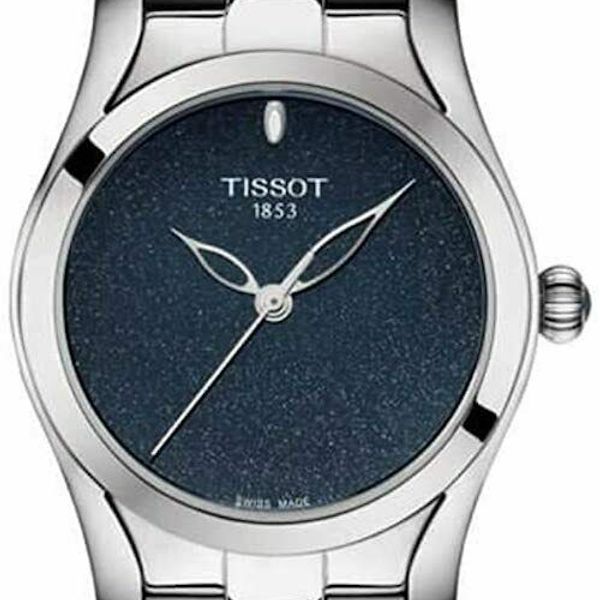 Tissot T Wave Donna Blue Dial Silver Steel Strap Watch For Women - T112.210.11.041.00 Buy Now By Tissot