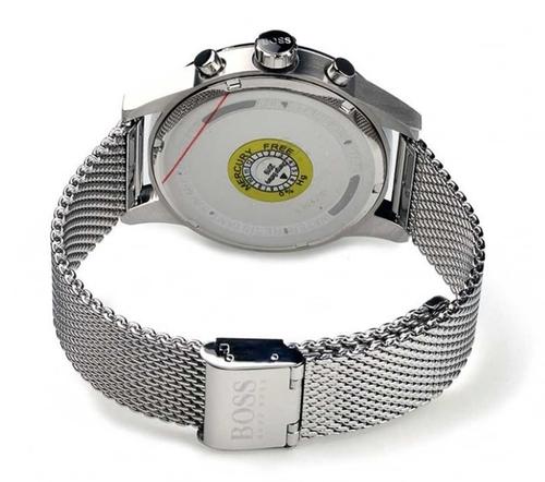 Hugo Boss Jet Chronograph Grey Dial Silver Mesh Bracelet Watch for Men - 1513440 Buy Now By Hugo Boss