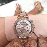 Michael Kors Parker Pink Dial Two Tone Steel Strap Watch for Women - MK6110 Buy Now By Michael Kors