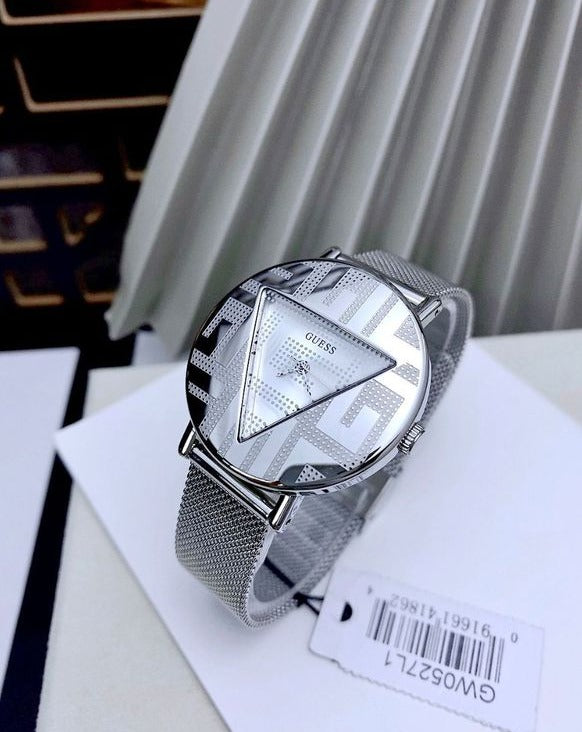 Guess Iconic Quartz Silver Dial Silver Mesh Bracelet Watch For Women - GW0527L1 Buy Now By Guess
