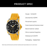 Gucci Dive Black Dial Yellow Rubber Strap Watch For Men - YA136319 Buy Now By Gucci