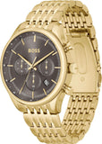 Hugo Boss Gregor Chronograph Grey Dial Gold Steel Strap Watch For Men - 1514051 Buy Now By Hugo Boss